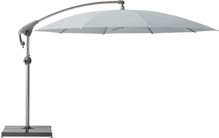 Parasol décentré PENDALEX P+ de Glatz, Rond, D.350 cm, Chrome Parasol décentré PENDALEX P+ de Glatz, Rond, D.350 cm, Chrome