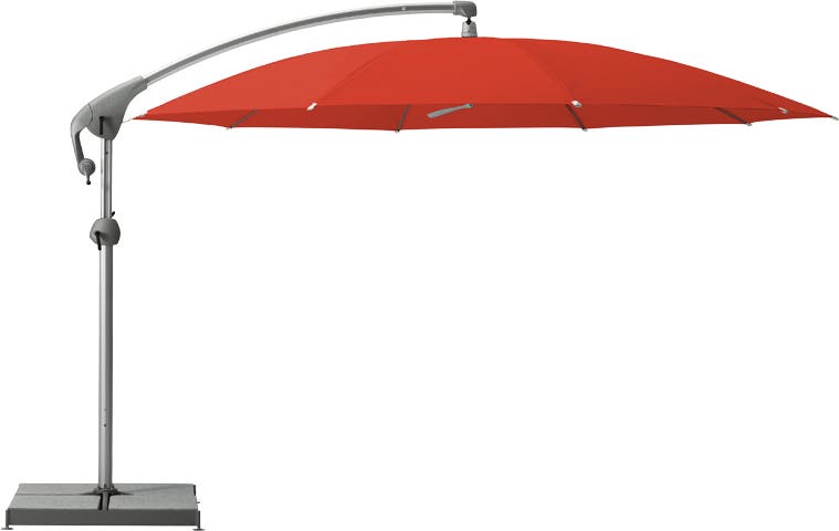 Parasol décentré PENDALEX P+ de Glatz rond D.325 cm, Fine Red Parasol décentré PENDALEX P+ de Glatz rond D.325 cm, Fine Red