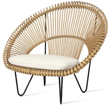 Fauteuil ROY COCOON de Vincent Sheppard, Sans coussin, Camel Fauteuil ROY COCOON de Vincent Sheppard, Sans coussin, Camel