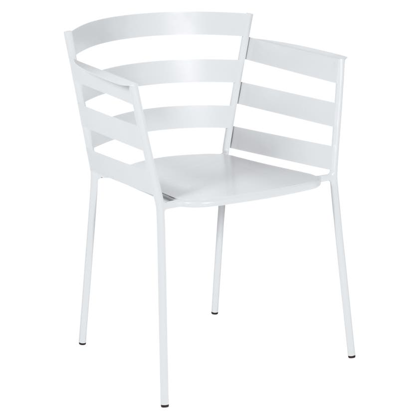 Fauteuil RYTHMIC de Fermob, Blanc coton Fauteuil RYTHMIC de Fermob, Blanc coton