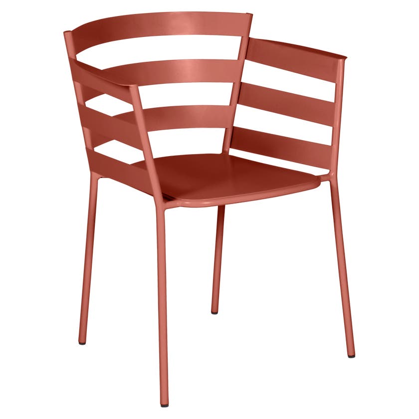 Fauteuil RYTHMIC de Fermob, Ocre rouge Fauteuil RYTHMIC de Fermob, Ocre rouge