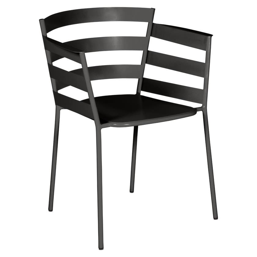 Fauteuil RYTHMIC de Fermob, Réglisse Fauteuil RYTHMIC de Fermob, Réglisse