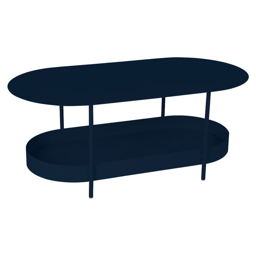 Table basse SALSA de Fermob, Bleu abysse Table basse SALSA de Fermob, Bleu abysse