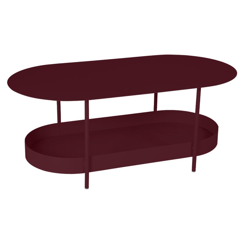 Table basse SALSA de Fermob, Cerise Table basse SALSA de Fermob, Cerise