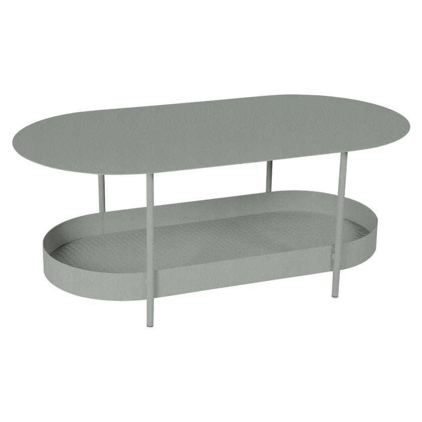 Table basse SALSA de Fermob, Gris lapilli Table basse SALSA de Fermob, Gris lapilli
