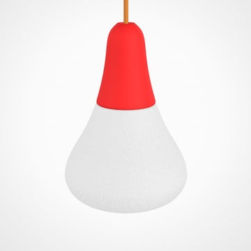 Suspension extérieure CIULIFRULI de Martinelli Luce, Ø23 H19, Rouge