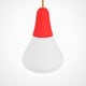 Suspension extérieure CIULIFRULI, Ø23 H19, Rouge