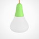 Suspension extérieure CIULIFRULI, Ø23 H19, Vert