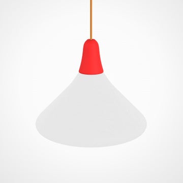 Suspension extérieure CIULIFRULI de Martinelli Luce, Ø50 H40, Rouge