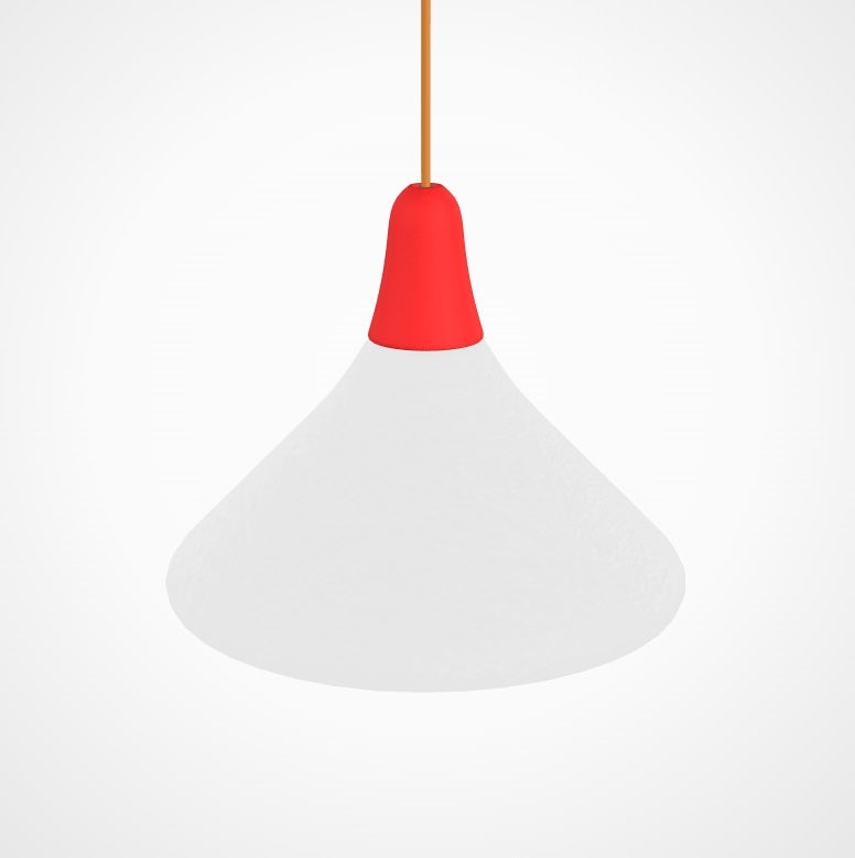Suspension extérieure CIULIFRULI de Martinelli Luce, Ø50 H40, Rouge Suspension extérieure CIULIFRULI de Martinelli Luce, Ø50 H40, Rouge