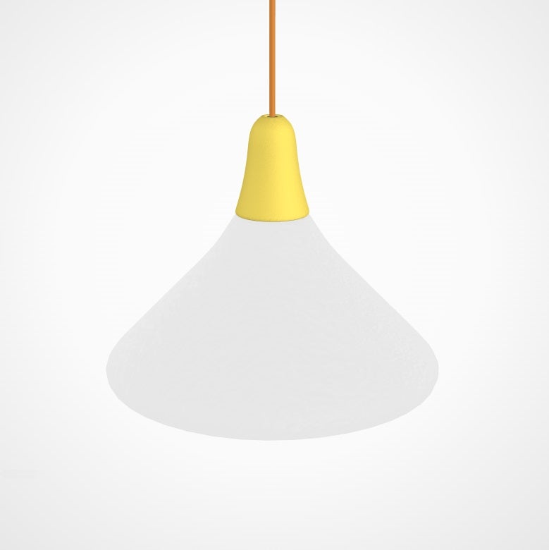 Suspension extérieure CIULIFRULI de Martinelli Luce, Ø50 H40, Jaune Suspension extérieure CIULIFRULI de Martinelli Luce, Ø50 H40, Jaune