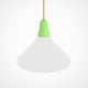 Suspension extérieure CIULIFRULI, Ø50 H40, Vert