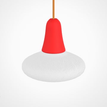 Suspension extérieure CIULIFRULI de Martinelli Luce, Ø29 H13, Rouge