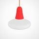 Suspension extérieure CIULIFRULI, Ø29 H13, Rouge