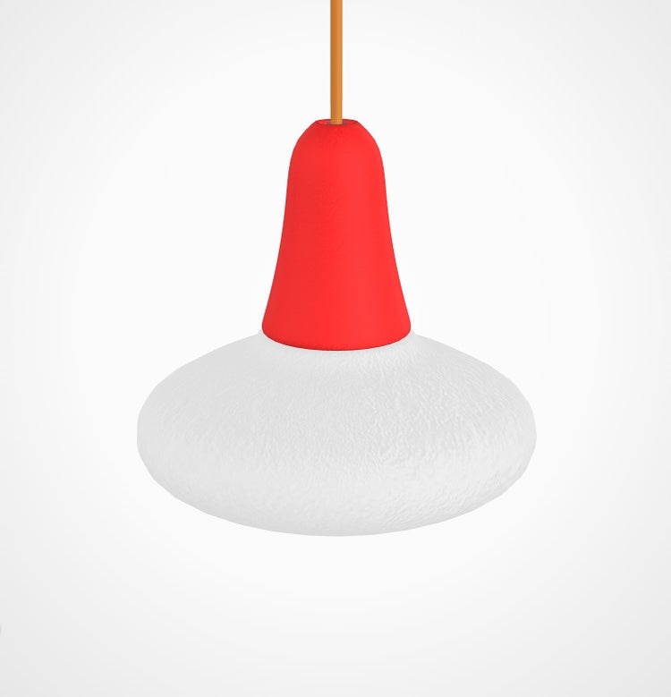 Suspension extérieure CIULIFRULI de Martinelli Luce, Ø29 H13, Rouge