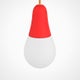 Suspension extérieure CIULIFRULI, Ø16 H16, Rouge
