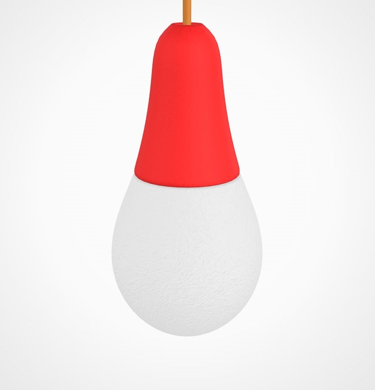 Suspension extérieure CIULIFRULI de Martinelli Luce, Ø16 H16, Rouge