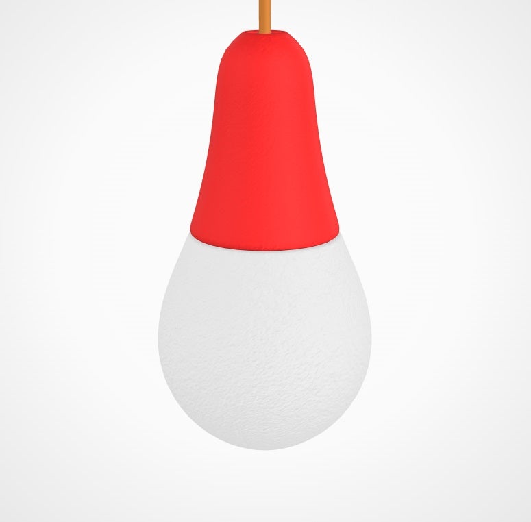Suspension extérieure CIULIFRULI de Martinelli Luce, Ø16 H16, Rouge Suspension extérieure CIULIFRULI de Martinelli Luce, Ø16 H16, Rouge