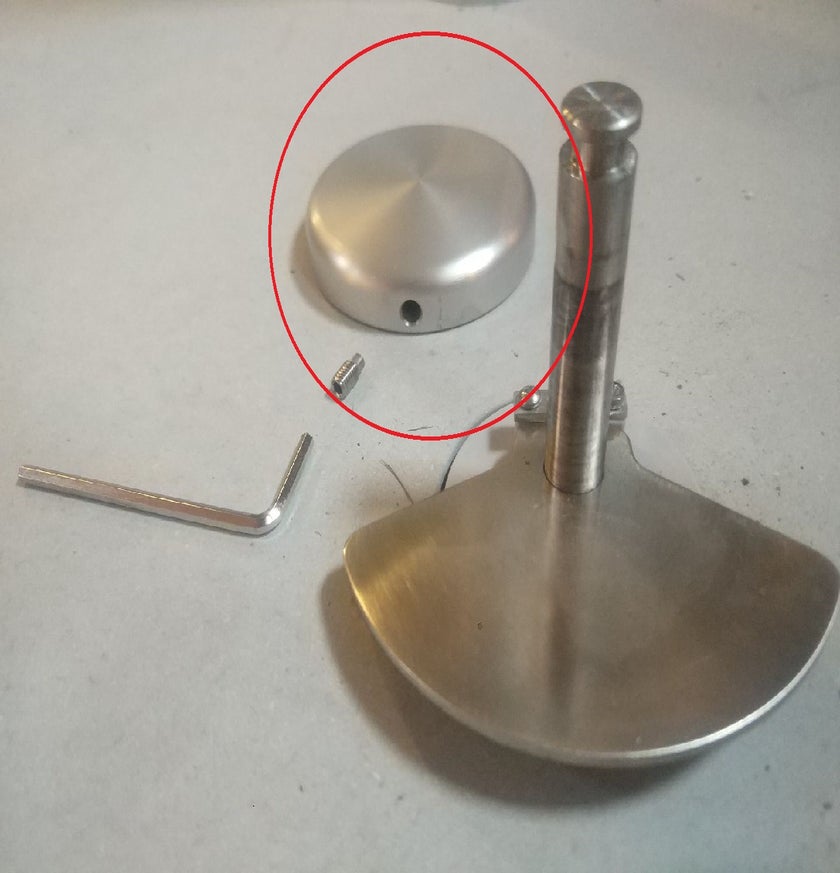 Bouton de pédale pour socle à roulettes coulée de béton 90Kg de Glatz