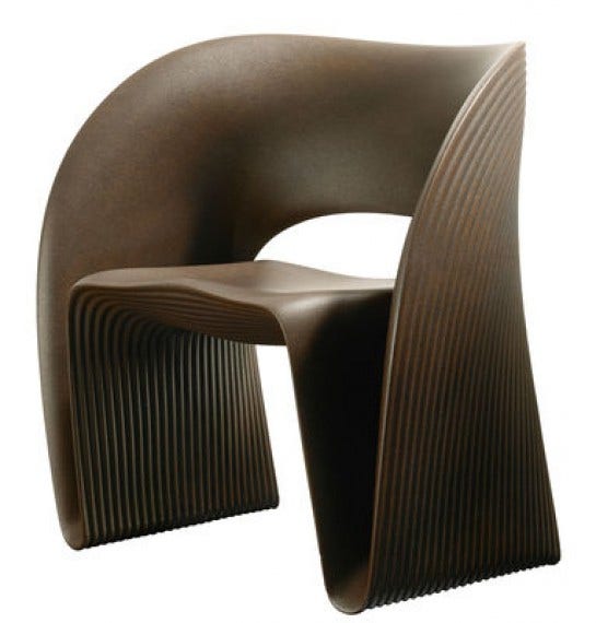Chauffeuse RAVIOLO de Magis, Corten Chauffeuse RAVIOLO de Magis, Corten