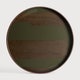 Plateau en verre Second Nature - Mousse - rond - L