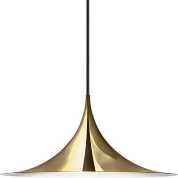 Suspension SEMI de Gubi, Ø47, Laiton brossé