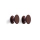 Set de 2 patères BOLT de Hay, Dark brown