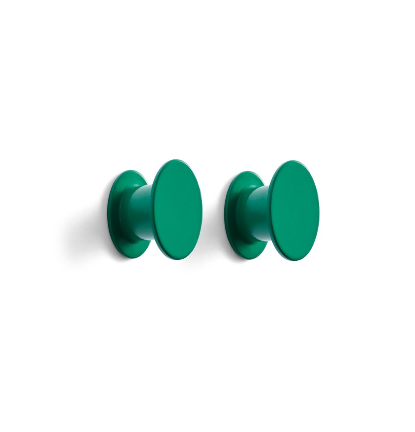 Set de 2 patères BOLT de Hay, Green