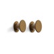 Set de 2 patères BOLT, Light brown