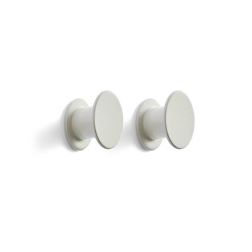 Set de 2 patères BOLT de Hay, Light grey