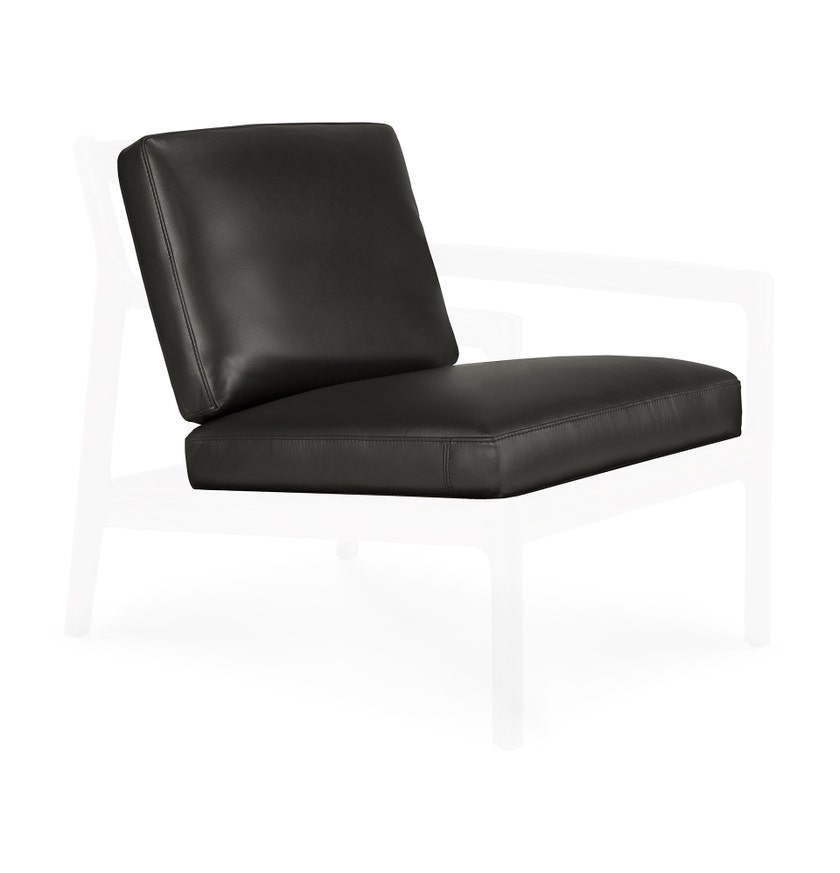 Set de coussin pour chaise-lounge Jack - cuir Black