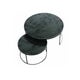 Table basse NESTING de Ethnicraft, Charcoal - Heavy Aged Mirror