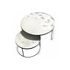 Table basse NESTING de Ethnicraft, Clear - Heavy Aged Mirror