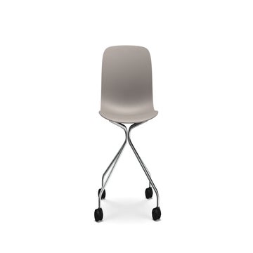 CHAISE A ROULETTES TROY, Beige de MAGIS