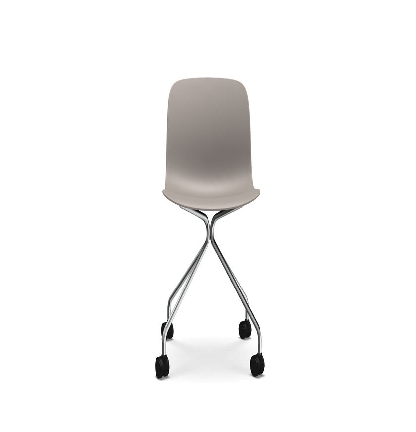 CHAISE A ROULETTES TROY, Beige de MAGIS