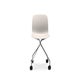 CHAISE A ROULETTES TROY, Blanc de MAGIS
