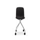 CHAISE A ROULETTES TROY, Noir