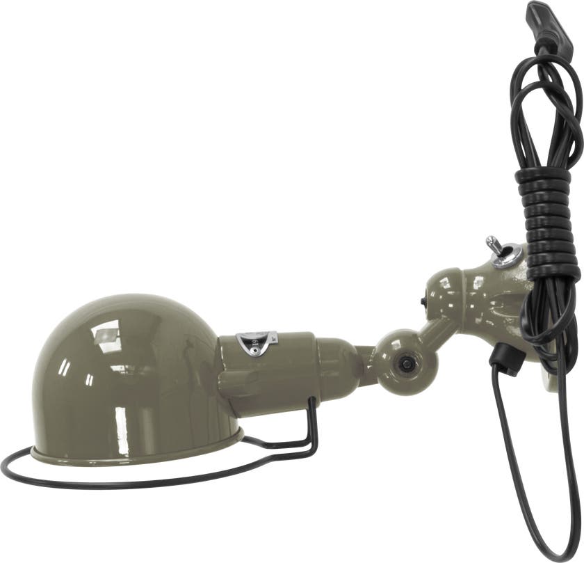 Applique SIGNAL SI300CS de Jieldé, avec interrupteur, Kaki gris Applique SIGNAL SI300CS de Jieldé, avec interrupteur, Kaki gris