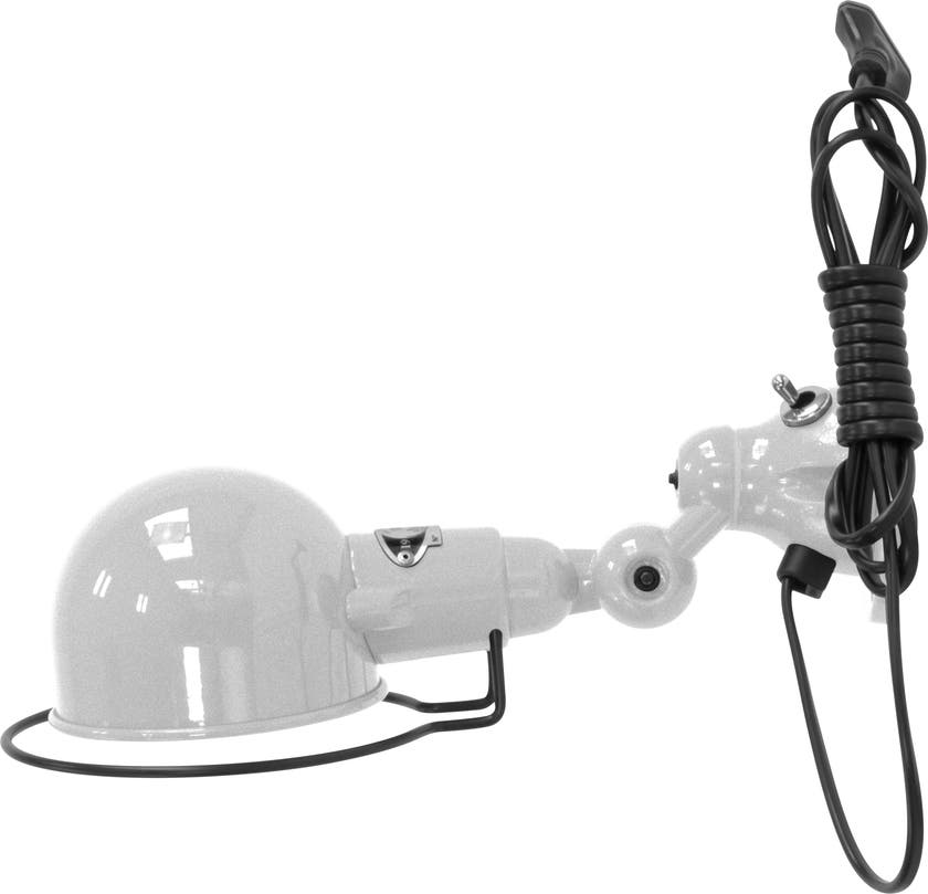 Applique SIGNAL SI300CS de Jieldé, avec interrupteur, Gris argent Applique SIGNAL SI300CS de Jieldé, avec interrupteur, Gris argent