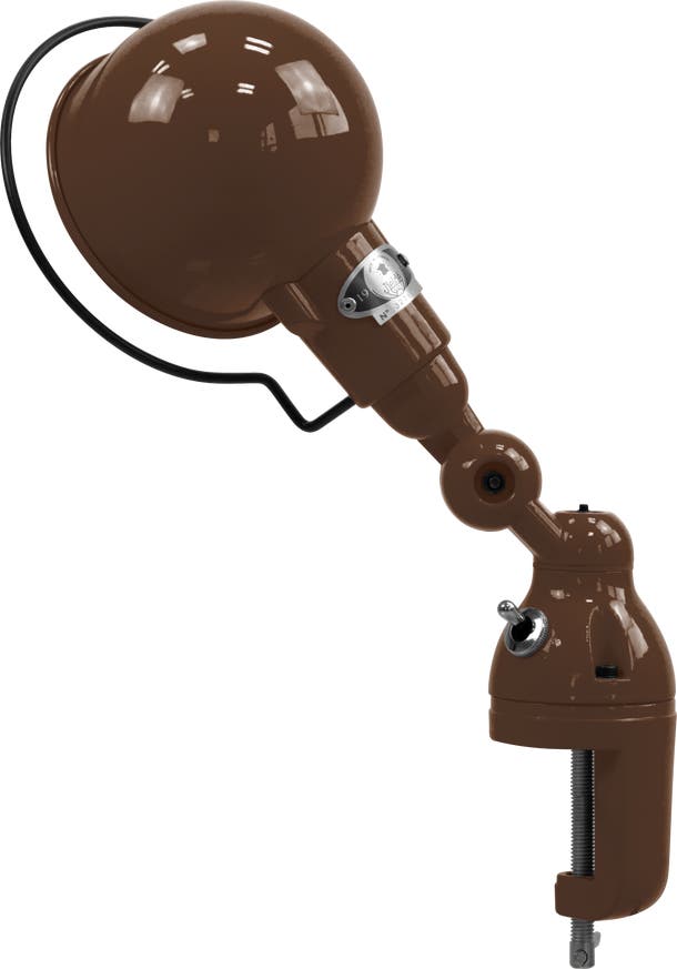 Lampe étau SIGNAL SI302 de Jieldé, Chocolat Lampe étau SIGNAL SI302 de Jieldé, Chocolat