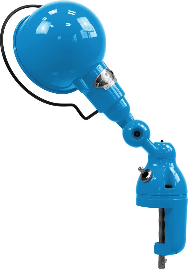 Lampe étau SIGNAL SI302 de Jieldé, Bleu clair Lampe étau SIGNAL SI302 de Jieldé, Bleu clair