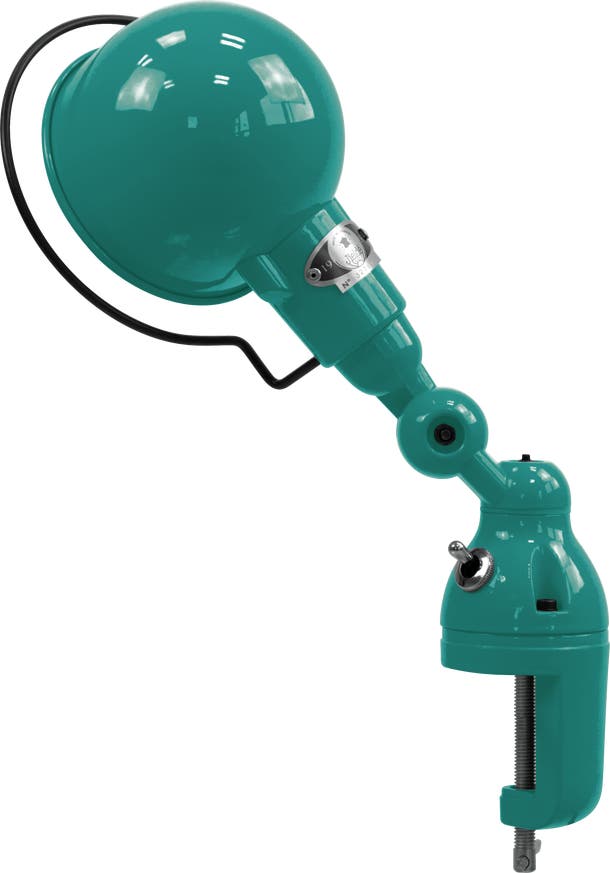 Lampe étau SIGNAL SI302 de Jieldé, Bleu d'eau Lampe étau SIGNAL SI302 de Jieldé, Bleu d'eau
