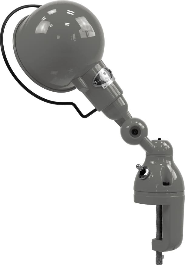 Lampe étau SIGNAL SI302 de Jieldé, Gris souris Lampe étau SIGNAL SI302 de Jieldé, Gris souris