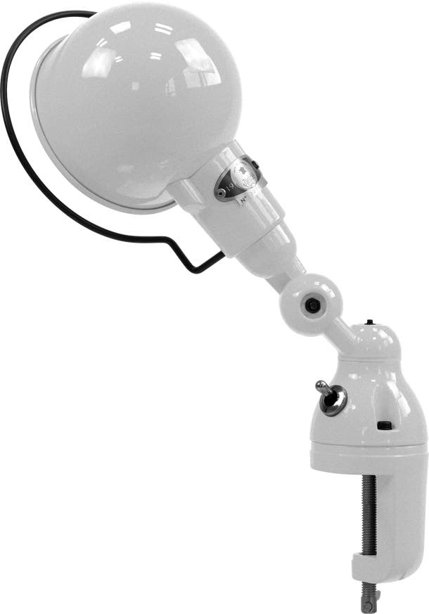 Lampe étau SIGNAL SI302 de Jieldé, Gris argent Lampe étau SIGNAL SI302 de Jieldé, Gris argent