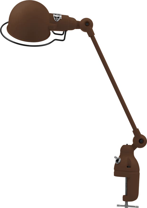 Lampe étau SIGNAL SI312 de Jieldé, Chocolat Lampe étau SIGNAL SI312 de Jieldé, Chocolat