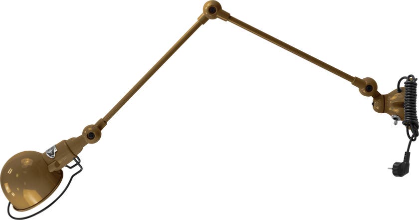Applique SIGNAL SI331CS de Jieldé, avec interrupteur, cordon et fiche, Or nacré Applique SIGNAL SI331CS de Jieldé, avec interrupteur, cordon et fiche, Or nacré