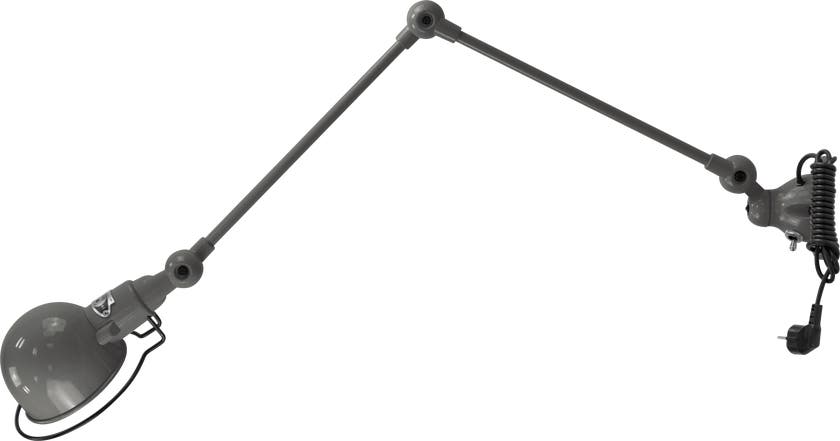 Applique SIGNAL SI331CS de Jieldé, avec interrupteur, cordon et fiche, Gris souris Applique SIGNAL SI331CS de Jieldé, avec interrupteur, cordon et fiche, Gris souris