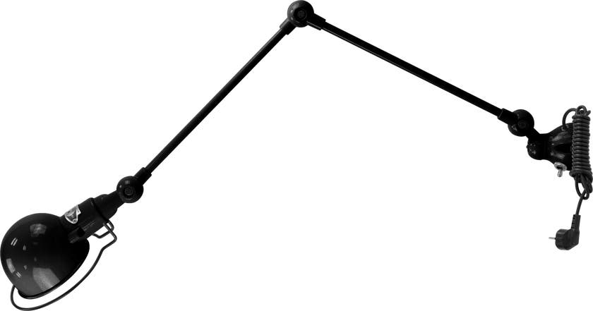 Applique SIGNAL SI331CS de Jieldé, avec interrupteur, cordon et fiche, Noir martelé Applique SIGNAL SI331CS de Jieldé, avec interrupteur, cordon et fiche, Noir martelé
