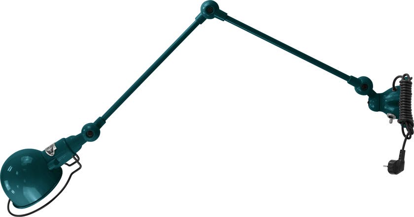 Applique SIGNAL SI331CS de Jieldé, avec interrupteur, cordon et fiche, Bleu océan Applique SIGNAL SI331CS de Jieldé, avec interrupteur, cordon et fiche, Bleu océan