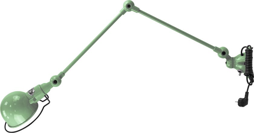 Applique SIGNAL SI331CS de Jieldé, avec interrupteur, cordon et fiche, Vert d'eau Applique SIGNAL SI331CS de Jieldé, avec interrupteur, cordon et fiche, Vert d'eau